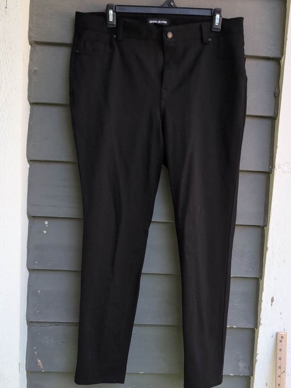 DKNY Blacl Slim Straight Dress Pants Size Large